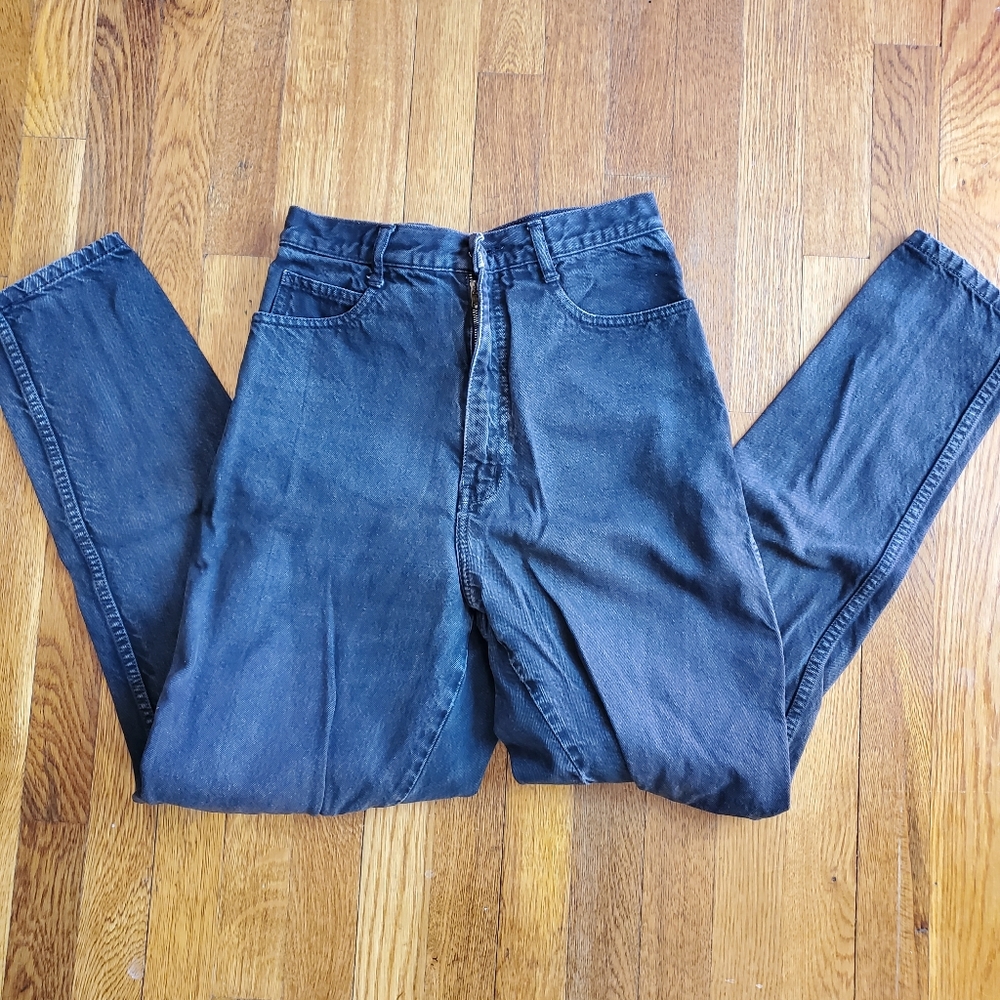 Bill Blass | Vintage Black High Waisted Mom Jeans